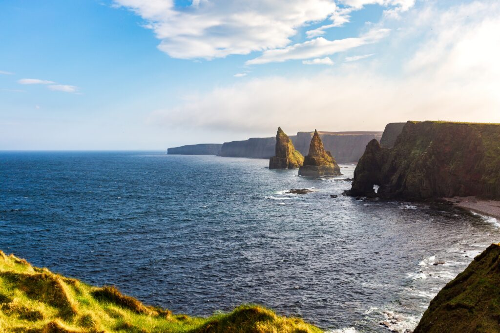 Duncansby Stacks near John o Groats on a clear summers day